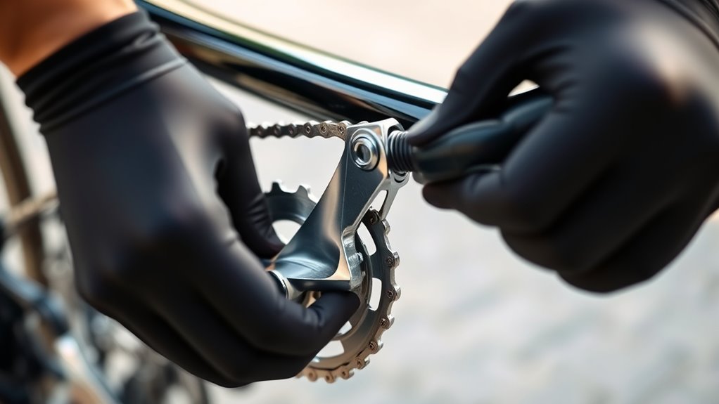 prepare bike before adjustment