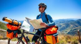 preparing for bicycle tour