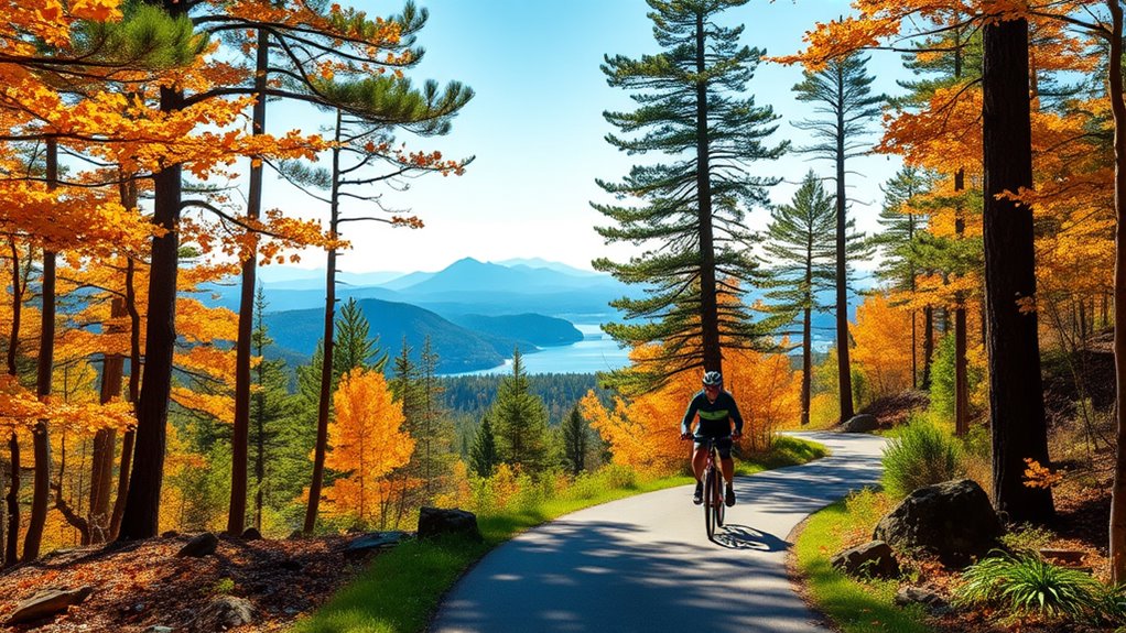 scenic cycling with eco friendly exploration