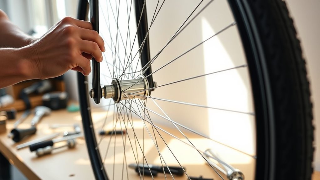 wheel truing at home