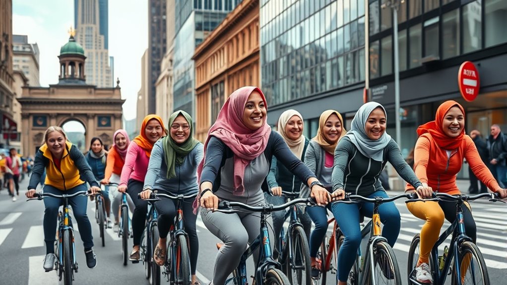 women challenging cycling stereotypes
