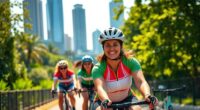 women cycling empowerment movement