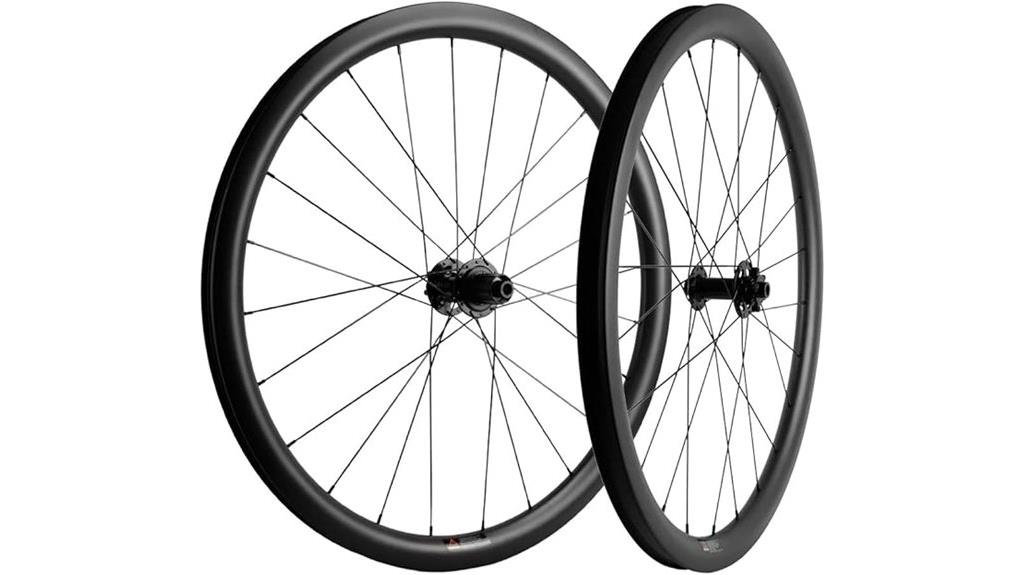 38mm carbon tubeless wheels