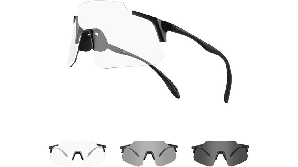 adjustable photochromic cycling glasses