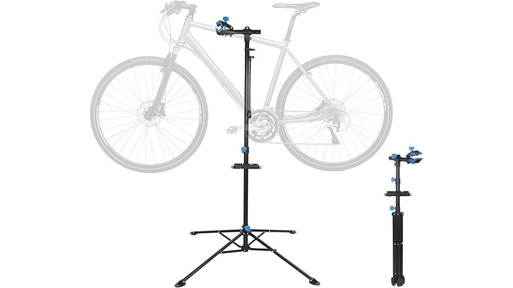 adjustable portable bicycle stand