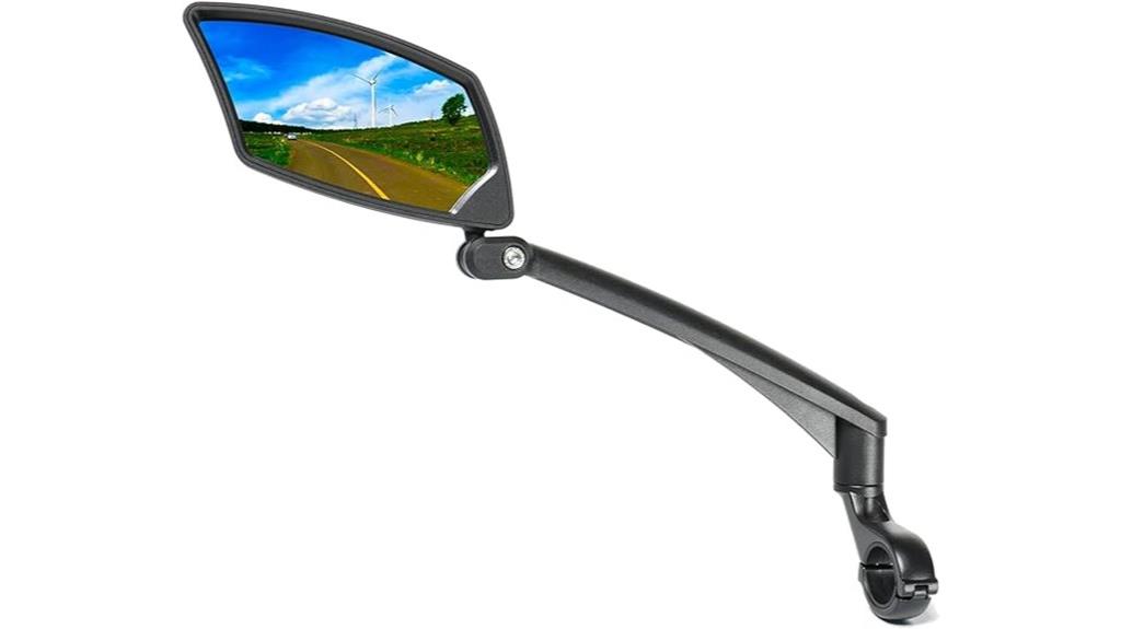 adjustable rotatable bicycle mirror