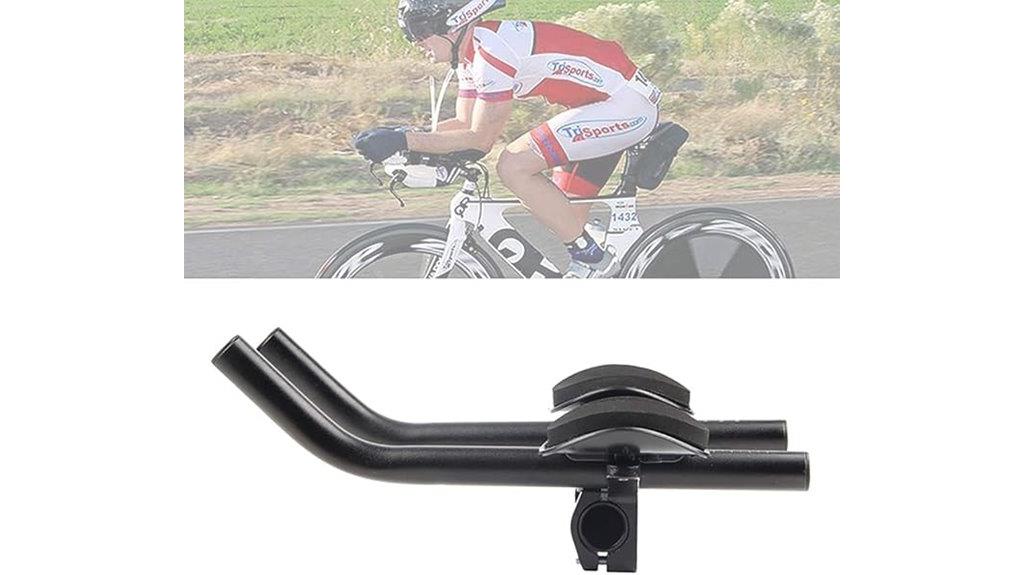 aluminum black bicycle aero bars