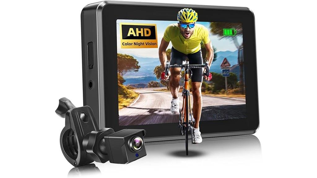 bicycle camera with monitor