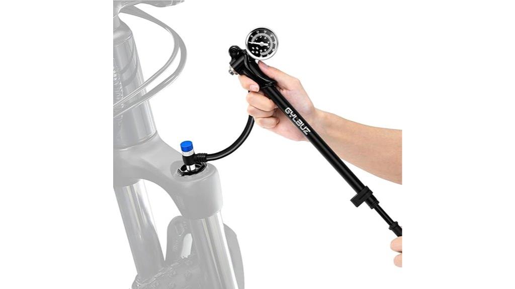 bicycle suspension shock pump