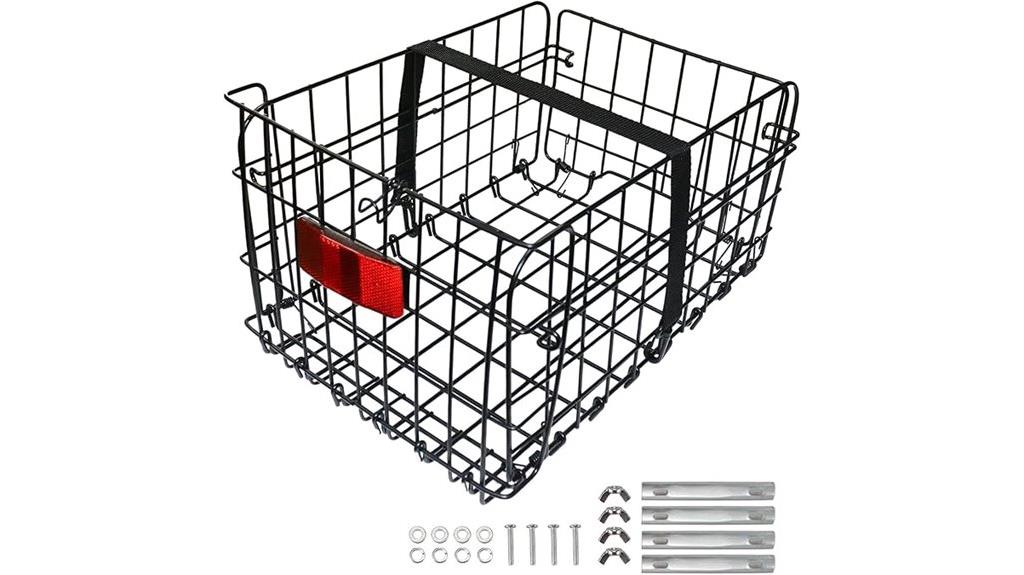 bike basket with tail light
