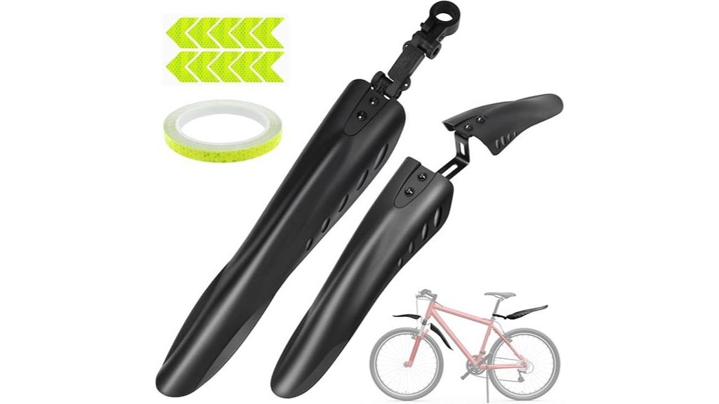 bike fender set with reflective tape