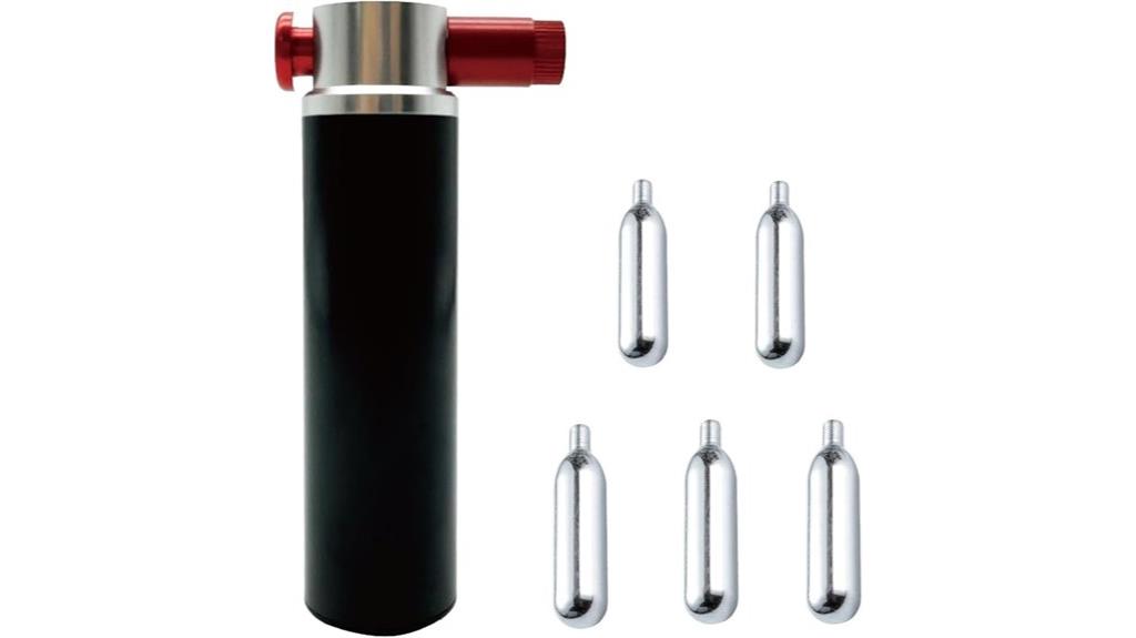 bike inflator with cartridges