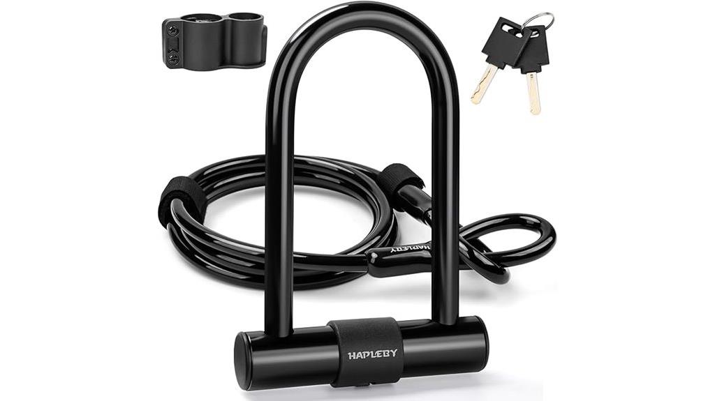 bike lock with keys