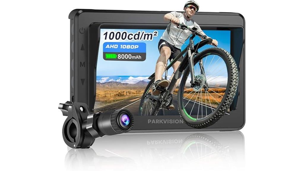 bike mirror with camera