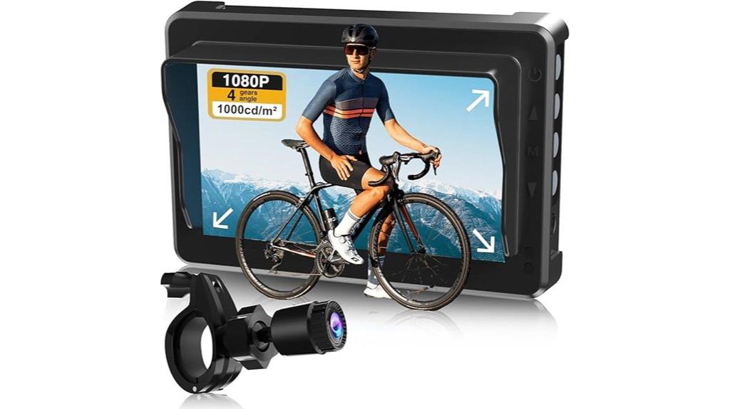 bike mirror with camera