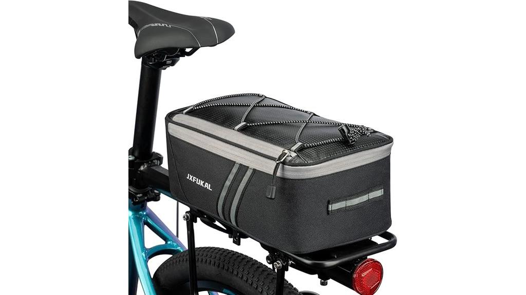 bike rack bag with rain cover
