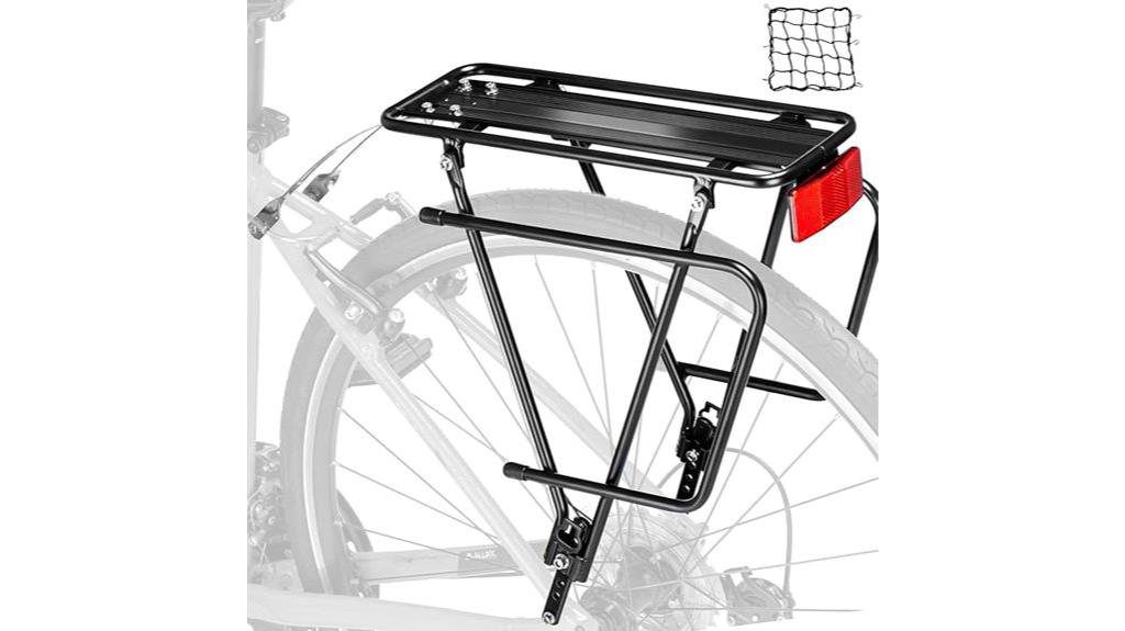 bike rack with reflector