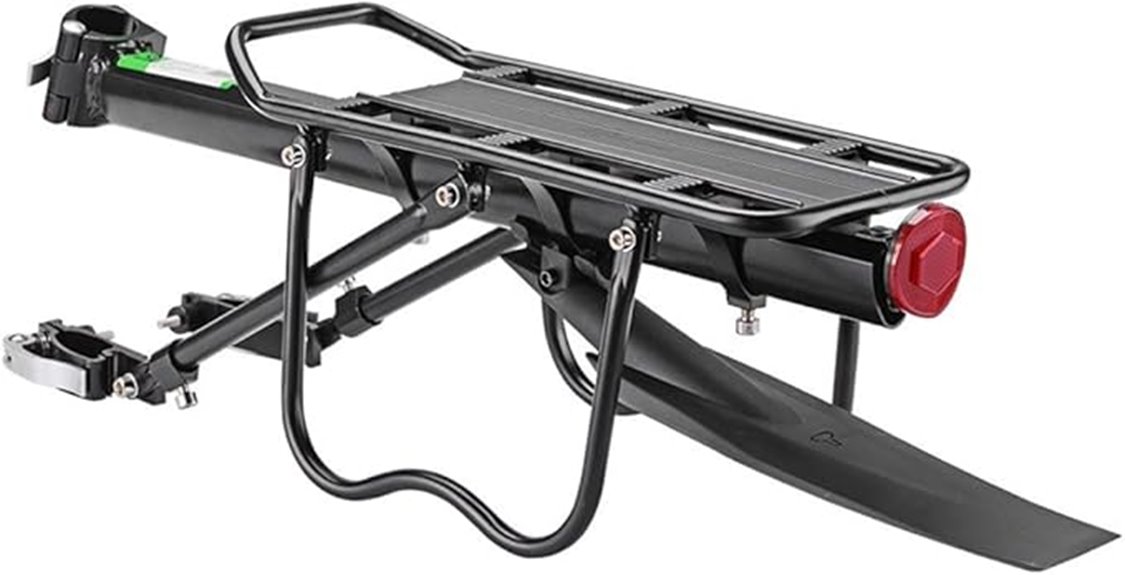bike rear rack with fender