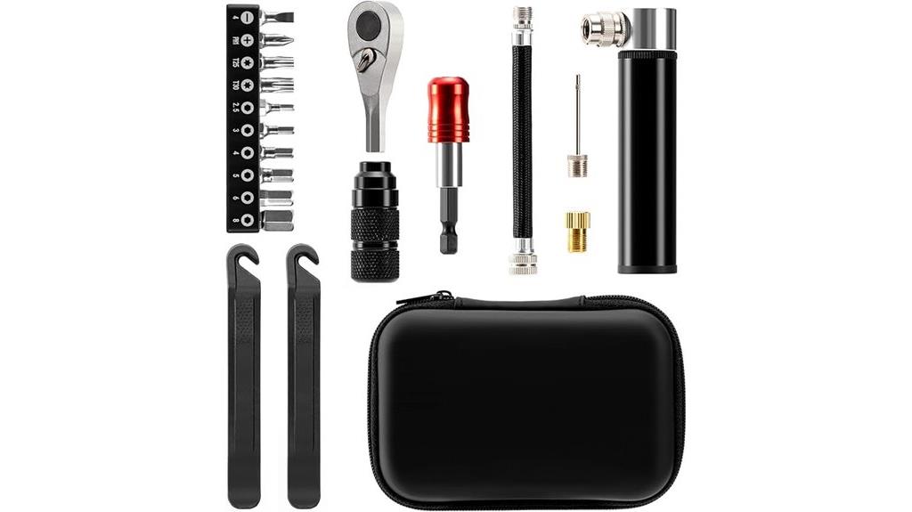 bike repair kit with pump
