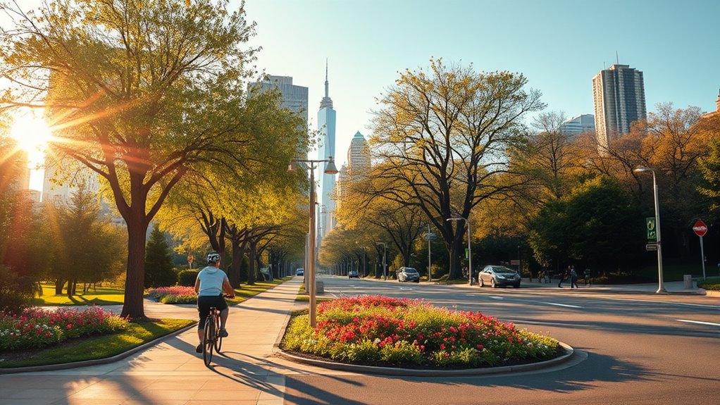 bike riding improves urban environment