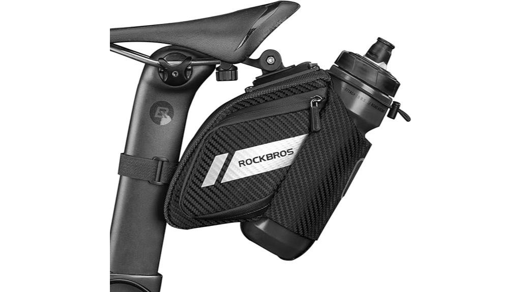 bike saddle bag with holder