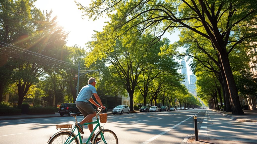 biking reduces urban pollution