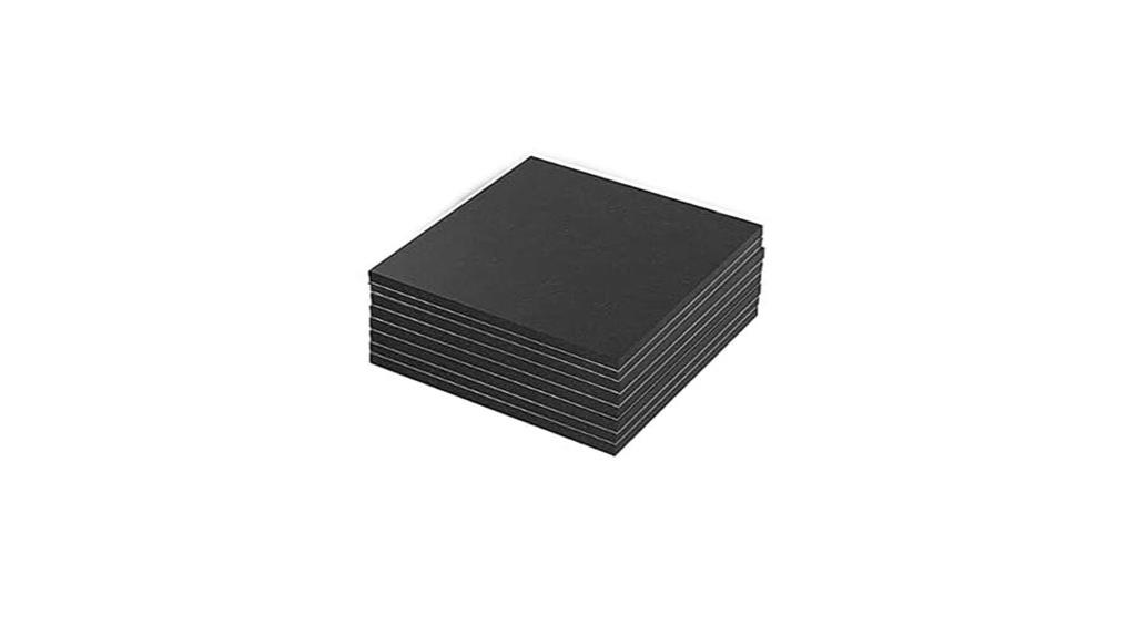black neoprene vibration pads