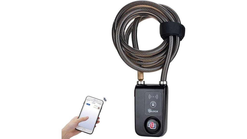 bluetooth bike lock alarm