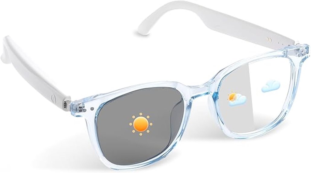 bluetooth glasses with photochromic lenses