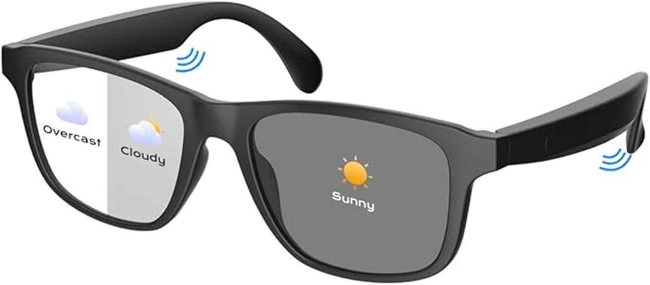 bluetooth photochromic glasses