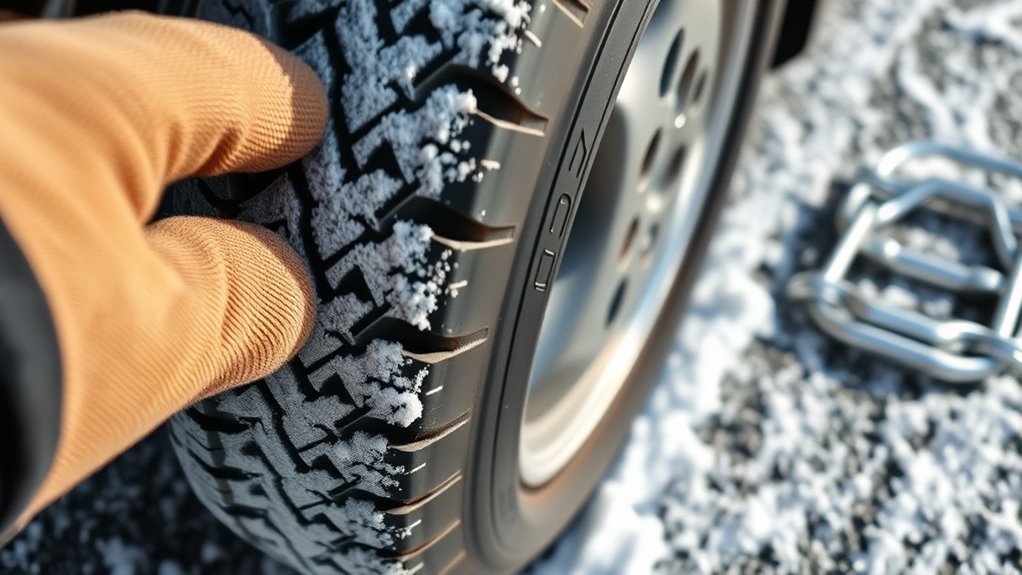 check tire tread and pressure