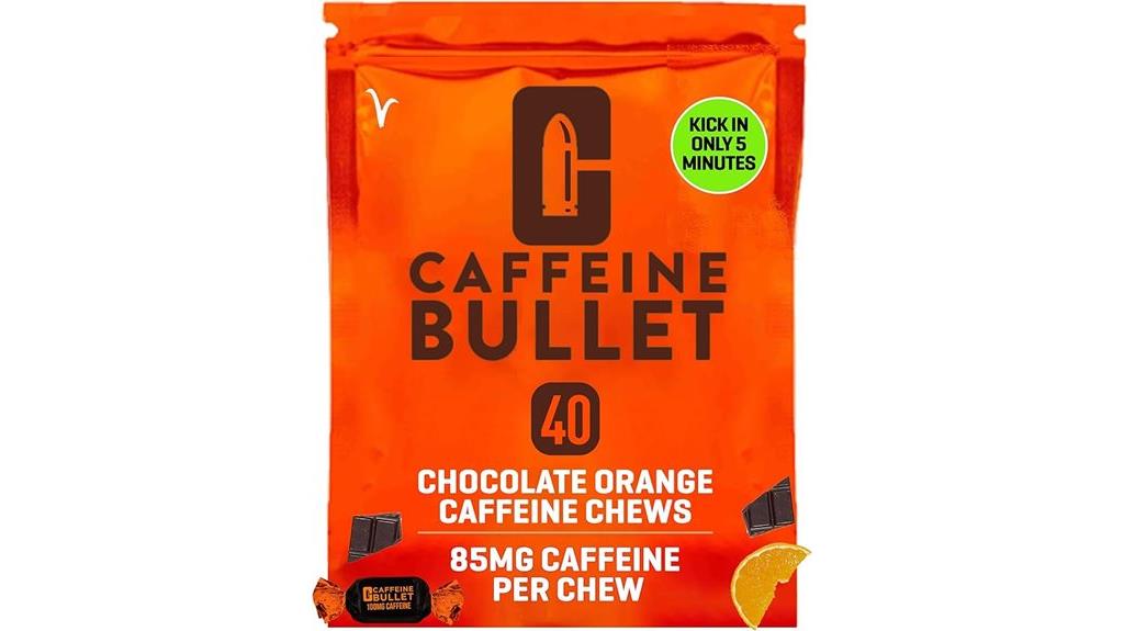 chocolate orange caffeine chews