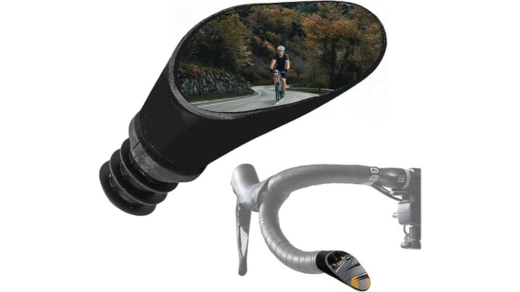 chrome drop bar mirror