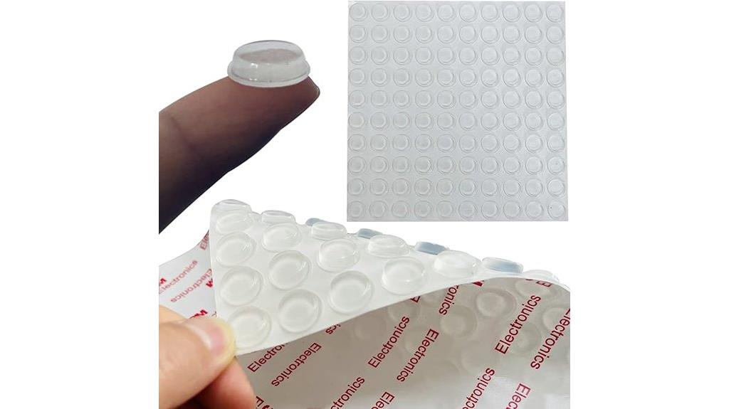 clear rubber door bumpers