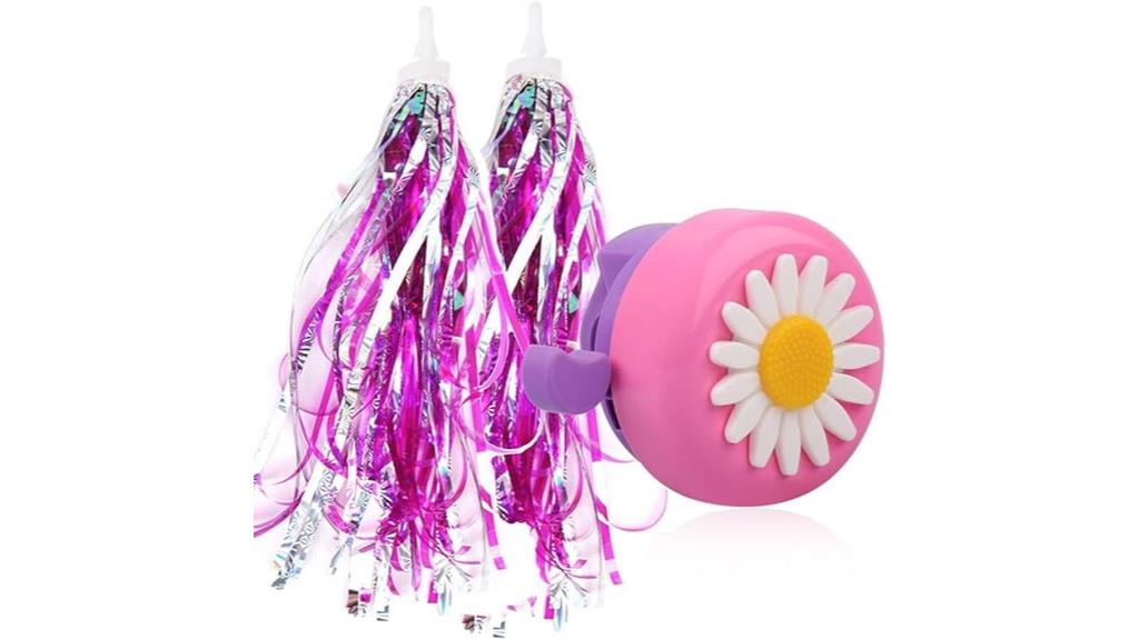 colorful flower bicycle bell