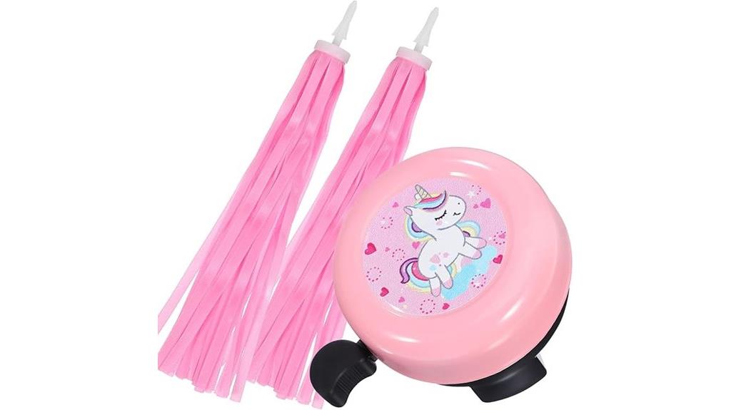 colorful girls bike bell