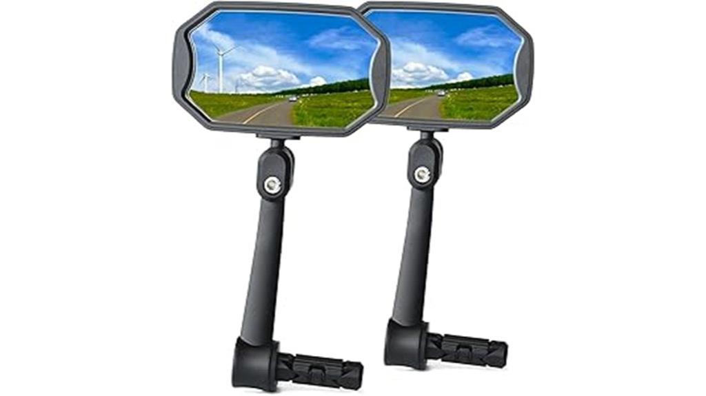 convex scratch resistant bike mirrors