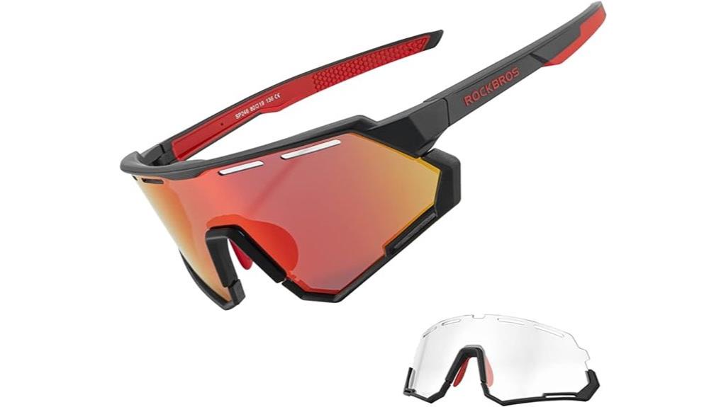 cycling glasses with interchangeable lenses