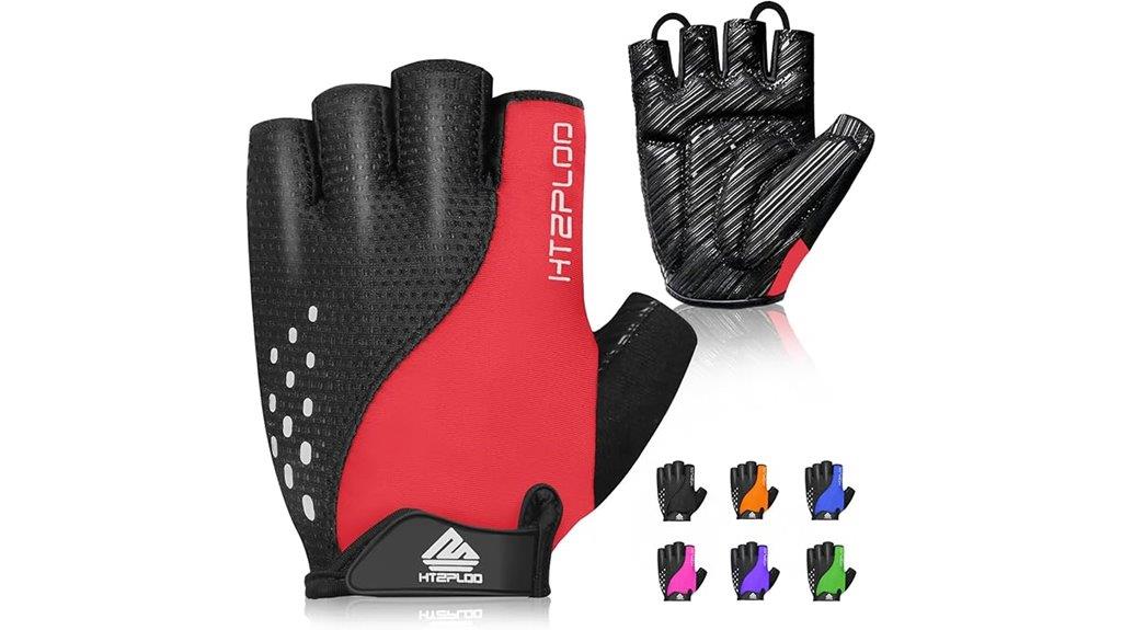 cycling gloves with shock absorption
