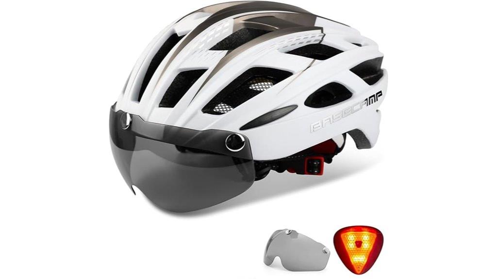 cycling helmet with lights