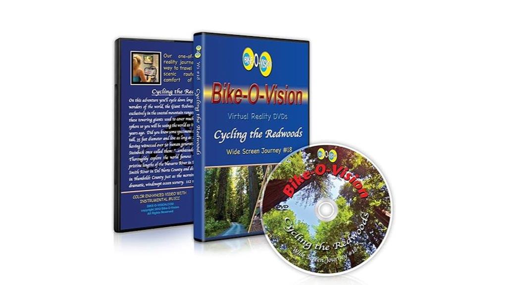 cycling through redwood forest