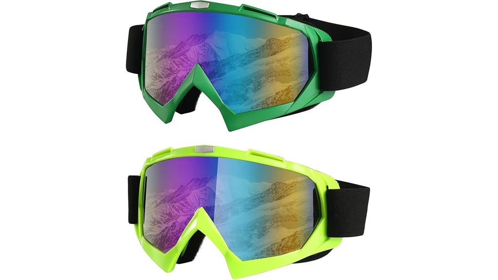 dual pack over glass ski goggles