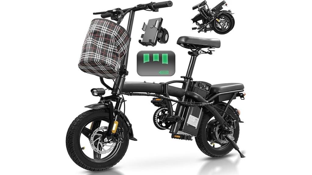 electric folding bike details