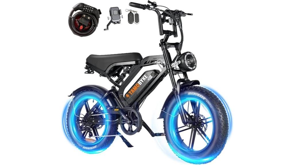 electric moped with powerful battery