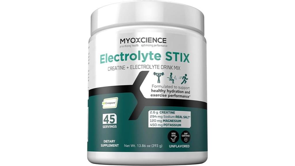 electrolyte and creatine powder