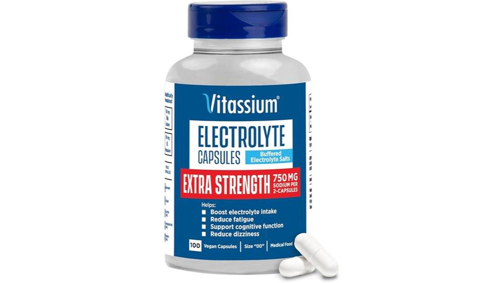 electrolyte salt supplement capsules