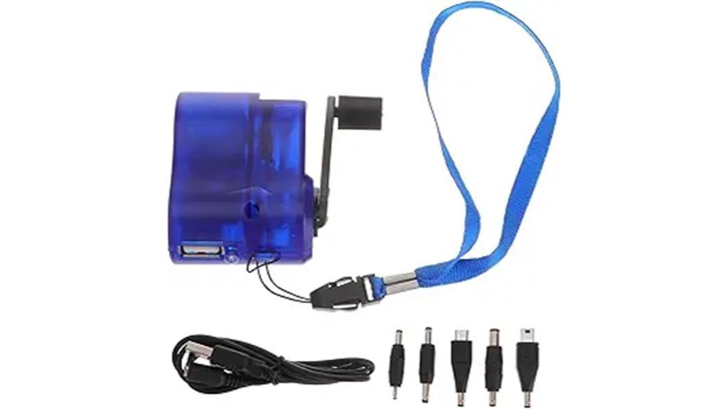 emergency hand crank charger