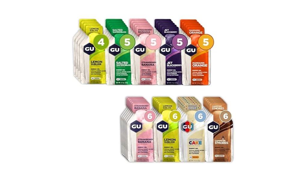 energy gels assorted flavors