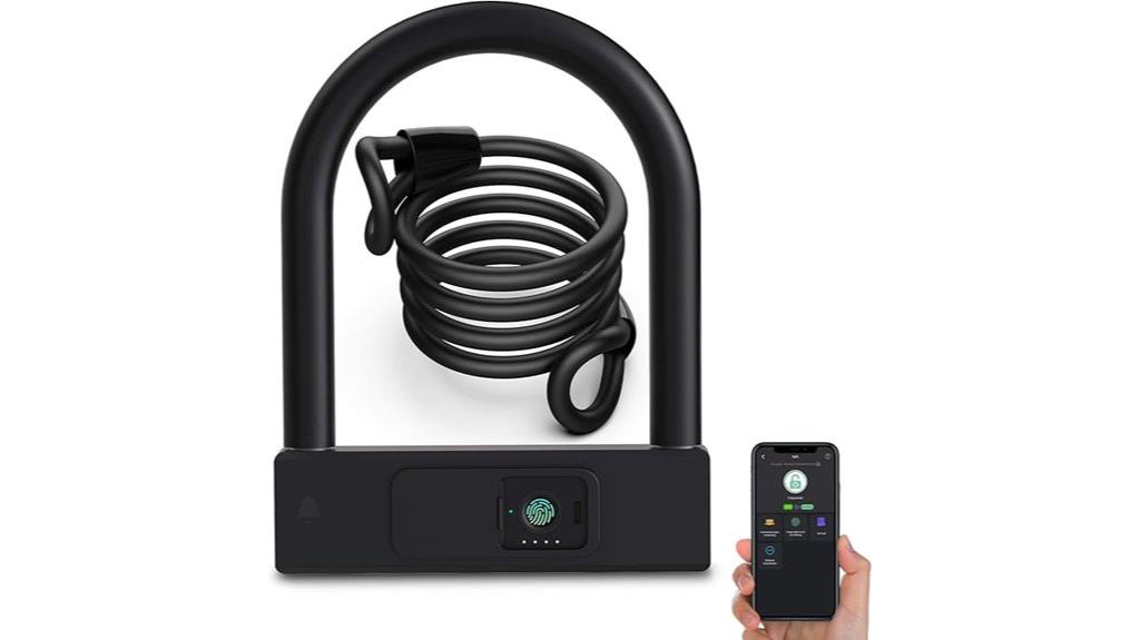 fingerprint bicycle lock security