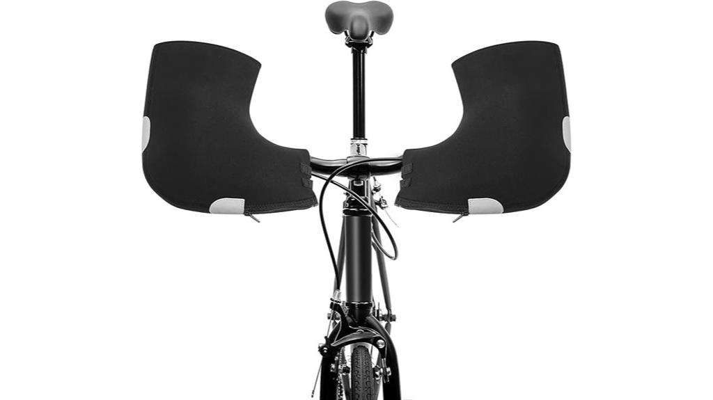 fleece lined bike handlebar mitts